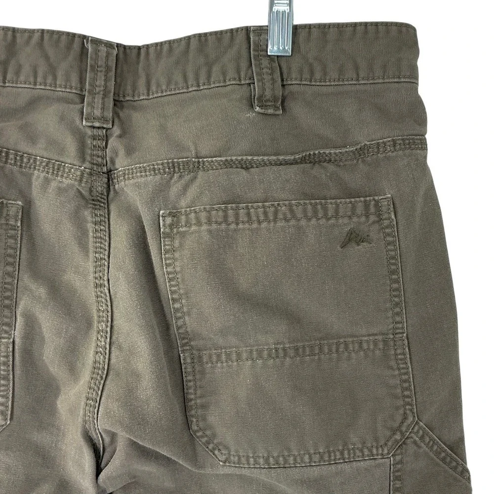 Ridgecut Toughwear Men's Size‎ 36x32 Canvas Cargo Pants Olive Utility Workwear
